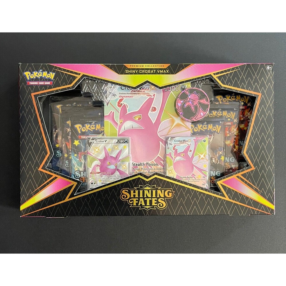 Pokemon Shining Fates Premium Collection - Shiny Crobat VMAX (SEALED)